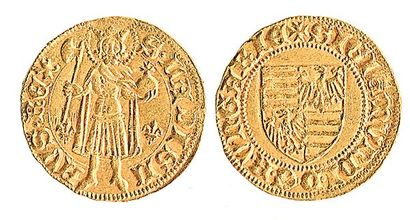 HONGRIE, Sigismond (1387 - 1437) Ducat au Saint Ladislas. F 9.