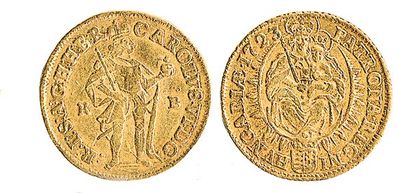 HONGRIE, CharlesIII (1711 - 1740) Ducat à la Madone, 1723. F 171. TTB