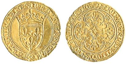 CHARLES VI (1380 - 1422) Ecu d'or. Dy 369. TTB