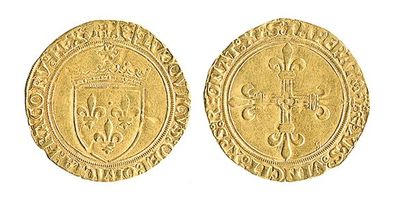 LOUIS XII (1498 - 1515). Ecu d'or au soleil pour Bayonne (ancre). Dy 647. TTB
