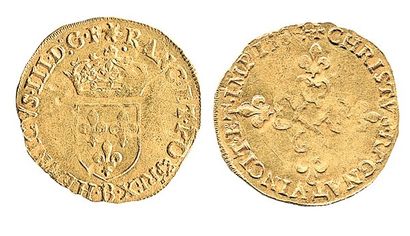 HENRI III (1574 - 1589) Ecu d'or au soleil, 1584 Rouen. Dy 1121 A. TB