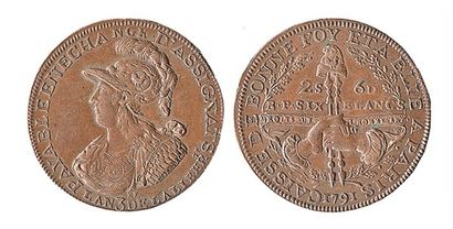 null CONSTITUTION (1791- 1792). Caisse de Bonne Foy. Monnaie de confiance de 2 sols...