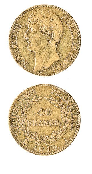 IDEM 40 f. Bonaparte, an 12 Paris. G 1080. TTB