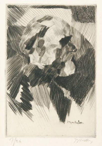 VILLON Jacques, 1875 -1963 Portrait E. D., 1913 (Eugène Duchamp, père de l'artiste)...