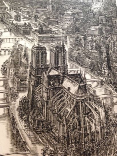 DECARIS Paris Eau forte, signée en bas à droite, justifiée 6/150 76 x 56 cm