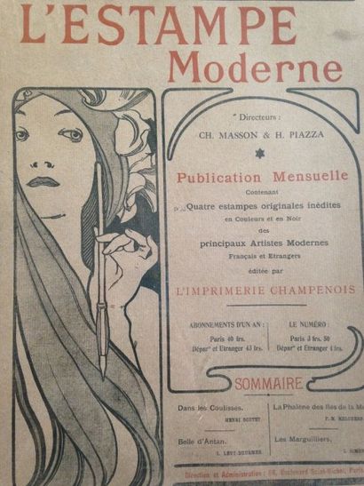 MUCHA Ilustration pour la couverture de l'Esclavage Moderne