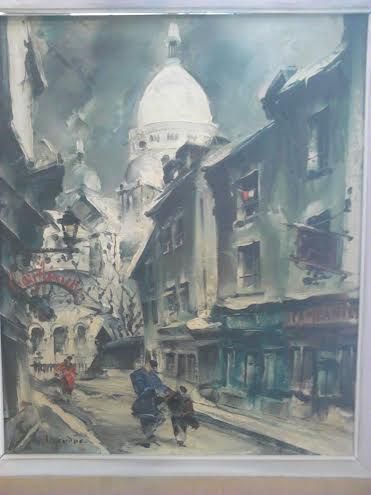 LEGENDRE Maurice, Xxème 

Montmartre en Hiver, Paris

Huile sur toile, signée en...