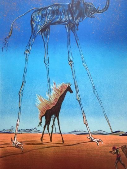 DALI Salvador, d'après 



Eléphant 

Lithographies, non signée 

76 x 55.5cm