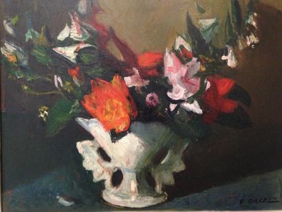 DAREL Georges, 1892-1943 

Petit bouquet

Huile sur panneau, signé en bas à droite

27...