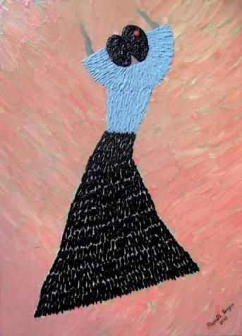 RAPETTI Sergio (né en 1944) Danseuse de flamenco Huile sur toile, signée en bas à...
