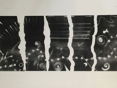 DE CHARMOY Cozette (née en 1939) Composition Lithographie, signée en bas à droite,...