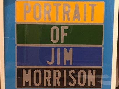 DUCORROY JOËL (NÉ EN 1955) Portrait of Jim Morrison Sérigraphie, signée en bas à...