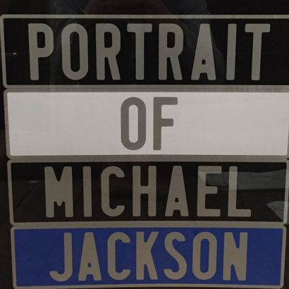 DUCORROY JOËL (NÉ EN 1955) Portrait of Michael Jackson Sérigraphie, signée en bas...