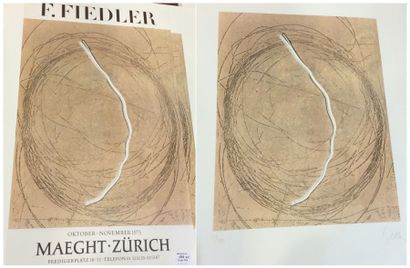 FRIEDLER François Affiche de l'exposition Maeght Zurich, 1973 Lithographie, signée...