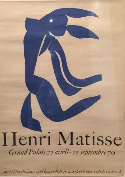 MATISSE Henri, d'après Affiche de l'exposition au Grand Palais 1970 60 x 44 cm.