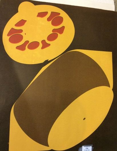 VISEUX CLAUDE (1927-2008) Composition Lithographie, signée en bas à droite, numérotée...