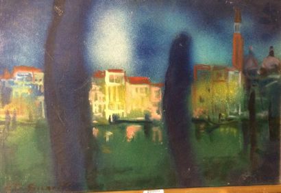 SICARD Pierre (1900-1981) Canal grande Huile sur toile, signée en bas à gauche, titrée...