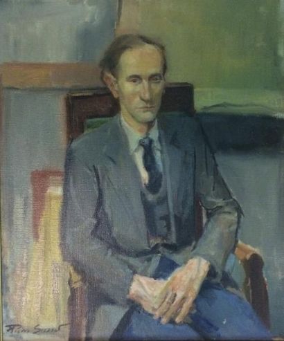SICARD Pierre (1900-1981) Portrait d'homme Huile sur toile, signée en bas à gauche,...