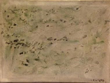 COMPARD Émile, 1900-1977 Sans titre gris, Peinture sur toile, signée en bas à droite...