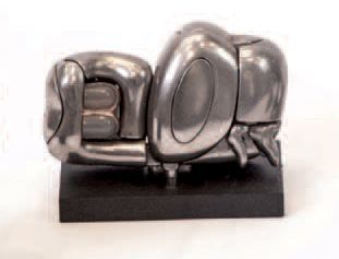 BERROCAL Miguel (1933-2006) 
Mini Zoraida
Sculpture en métal nickelé, n°2402/10000,...