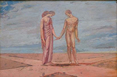 RIGAL Louis Pierre (1889-1955) 
La croisée des chemins, 1930
Peinture sur panneau,...