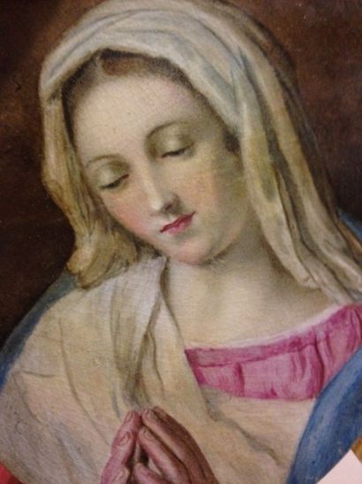 SASSOFERRATO Giovanni Battista Salvi dit, (Dans le Goût de) 1609 - 1685 
La Vierge...