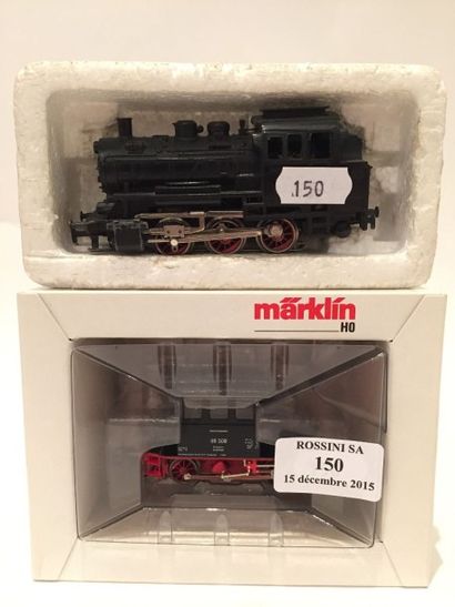 MARKLIN «HO»: 2 motrice et locomotive dont BR 98, réf. 3387 - loco-tender 030, réf....