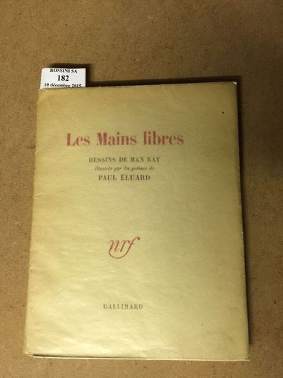 ÉLUARD (Paul) Les Mains libres. Paris, NRF, Gallimard, [1947]. In-8, broché, couverture...