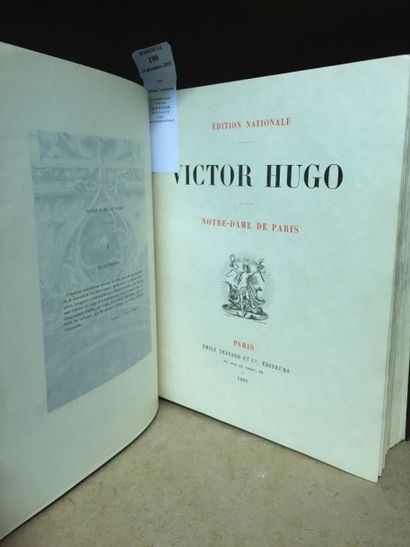 HUGO (Victor) Notre-Dame de Paris. Paris, Émile Testard et Cie, 1889. 2 volumes in-4,...