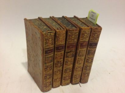 ROUSSEAU Oeuvres de 5 volumes, Londres. 1753