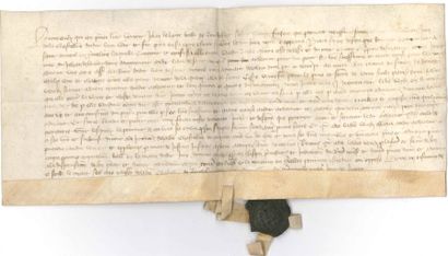 null CHARTE. Charte sur parchemin du bailli de Rochefort [Rochefort en Yvelines],...