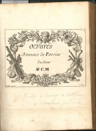 Nicolas de Chatenay de Malézieu (1650-1727) Écrivain, helléniste et mathématicien,...