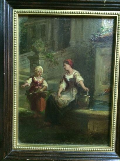 null FOUQUE, XIX-XXème

Femme et enfants 

Huile sur panneau 

25 x 19cm