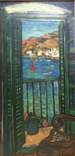 null BOITEL Maurice, 1919-2007

Fenêtre à Cadaqués, Espagne 1959

Huile sur toile,...