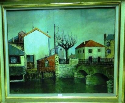 null ARDENNE Lucien, 1914-1993, 

Le pont Saint Privé à Bourges

Huile sur toile,...