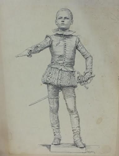 null COURTRY Ch. (fin XIXe siècle)

Jeune garçon à l'épée

Encre sur papier (piqures...