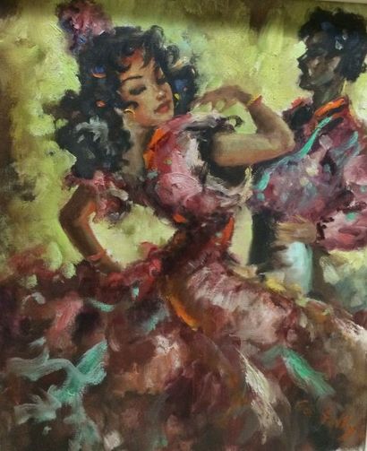 null CRISTELLYS Vicente (1898-1970)

Flamenco

Huile sur toile, signée en bas à droite,...