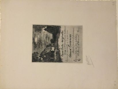 null CUISINIER Edmond (1857-1917)

Exposition à l'atelier de l'artiste 15 Bd St Marcel,...