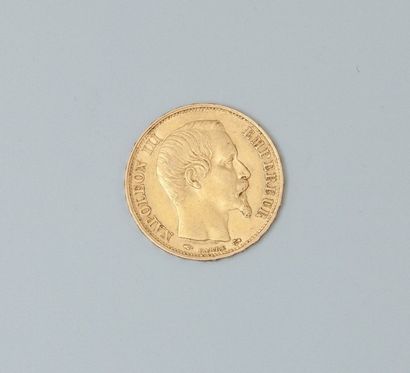 null Pièce de 20 F or Napoléon III 1858