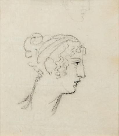 GERARD, François, dit le Baron. (Rome 1770 - Paris 1837) 

Etude de tête de femme...