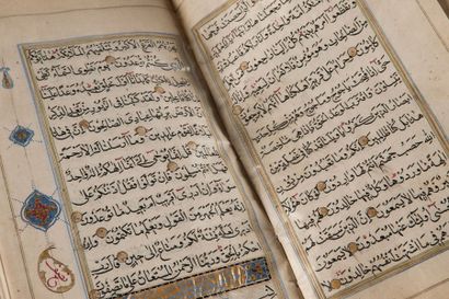 null Coran, Cachemire, daté 126(4) H. /1847
Manuscrit complet sur papier en arabe...