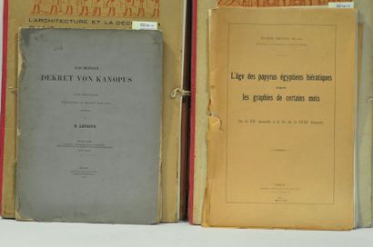 null Ensemble de six ouvrages sur l'Egypte ancienne:
L'ÂGE DES PAPYRUS EGYPTIENS...