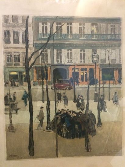 ADLER JULES (1865-1952) Boulevard des Batignolles

Eau-forte, signée et justifiée...