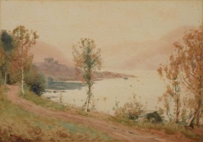 HEATON-COOPER Alfred, 1864-1929 Bords de lac

aquarelle (rousseurs et insolation),...