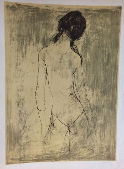 JANSEM Jean (1920-2013) Femme de dos

Lithographie (insolation, déchirures), signée...