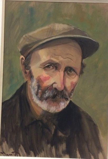 MONTET Maurice, 1905-1997 Portrait de Monsieur Debiesse

gouache, signée en bas à...