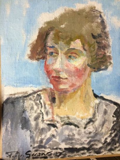 SICARD Pierre (1900-1981) Portrait de femme

Huile sur toile, signée en bas à gauche,...
