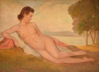 THIELE Ivan, 1877-1948 Nus devant la mer

Deux huile sur cartons, signés en bas à...