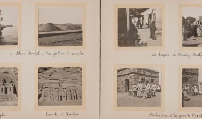 Album de photographies anciennes. Égypte et Soudan, c. 1910.
Louqsor. Colosses de...