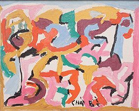 CHAIBIA, 1929-2004 
Sans titre
Huile sur toile, signée en bas au milieu.
33x41 c...
